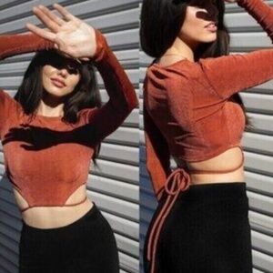 Elodie Long Sleeve Crop Top